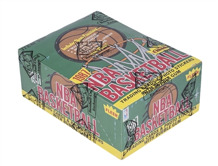 1987-88 Fleer Basketball Unopened Wax Box (36 packs) – BBCE Certified